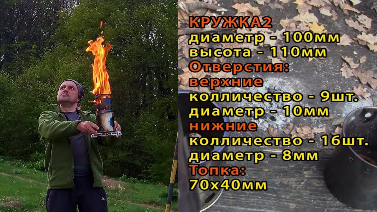 Простая походная печка щепочница аналог TOAKS (Все размеры) Изготовление Обзор