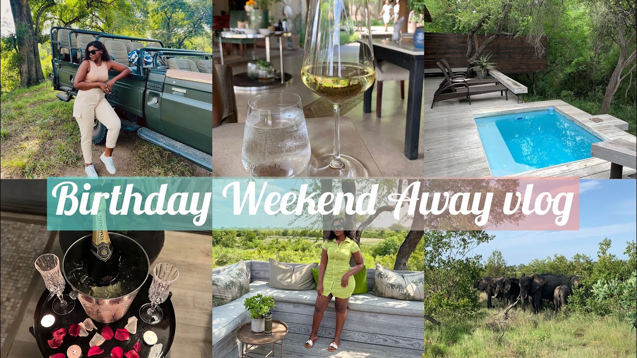 My Birthday weekend away vlog at Simbambili Game Lodge ☺️