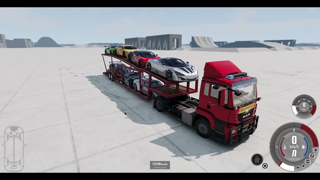 BeamNG drive Mod Review: Car Carrier