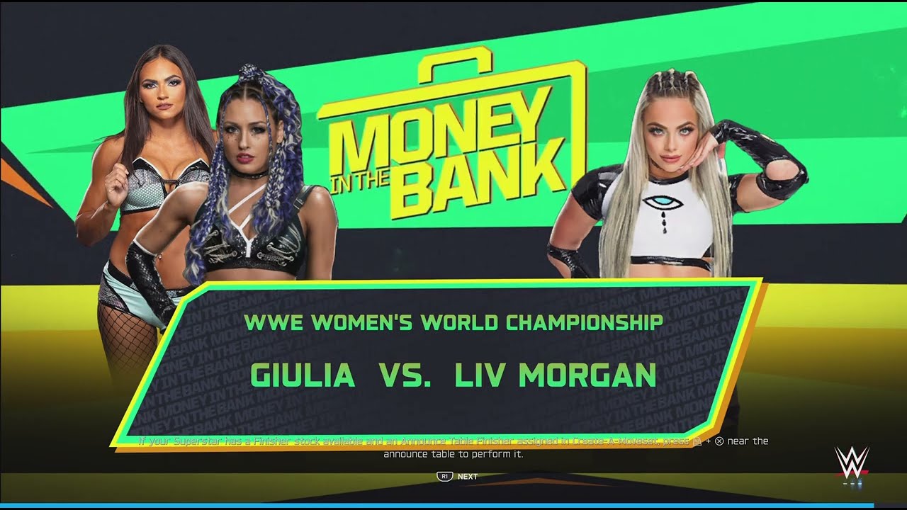 WWE 2K25 Liv Morgan Vs Giulia Women’s World Championship