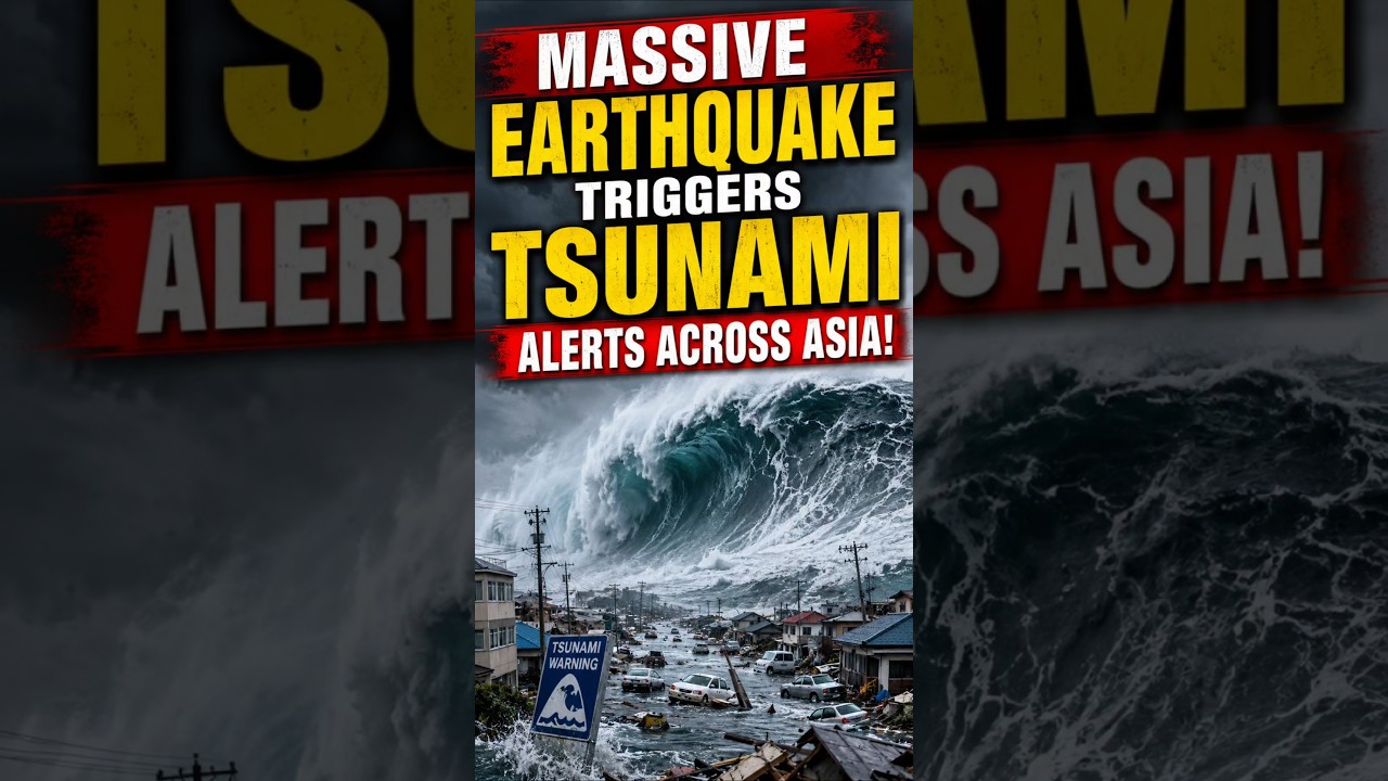 Massive Earthquake Triggers Tsunami Alerts Across Asia! #worldnews #asia