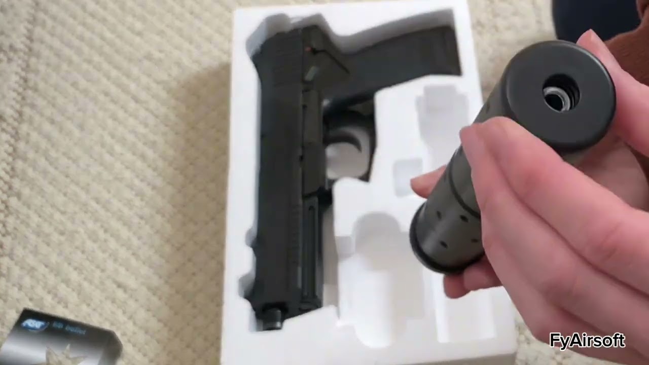 Unboxing legend&aacute;rn&iacute; pistole mk23 gnb asg #airsoft