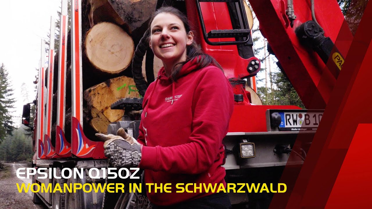 PALFINGER EPSILON Q150Z - Womanpower in the Schwarzwald