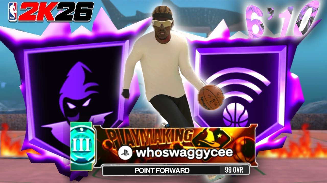 HOW TO GET 2K17 ‘POINT FORWARD’ NAME ON 6’10 BUILD IN NBA 2K26 (GETS DEEP BOMBER TAKEOVER!!)