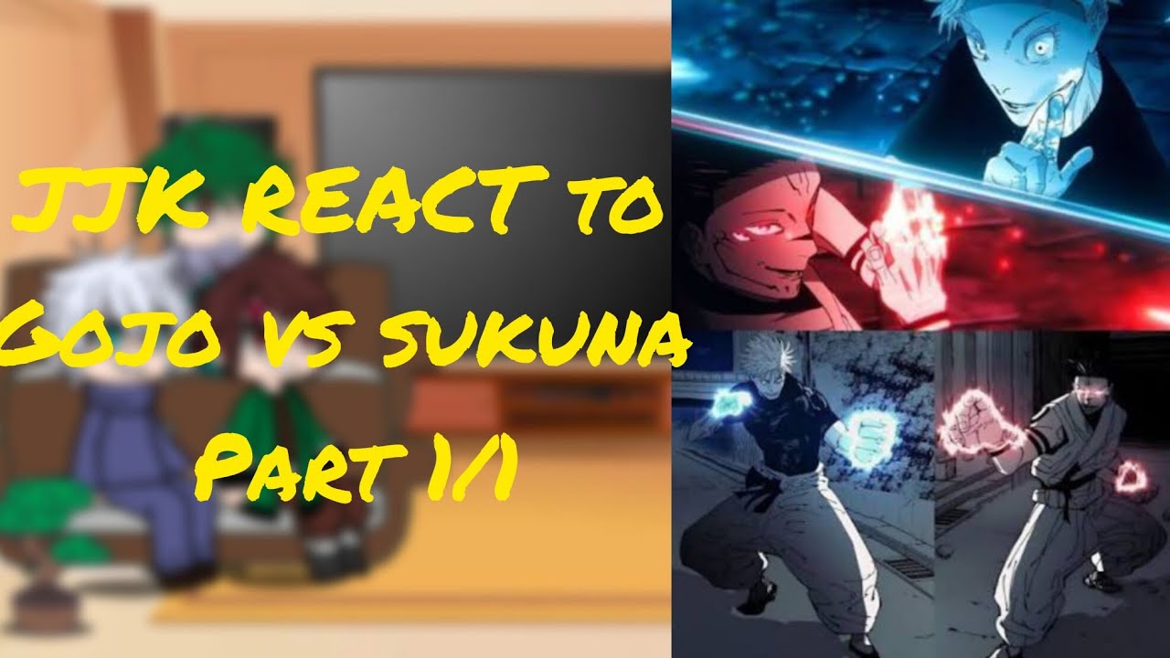 JJK REACT TO GOJO VS SUKUNA ||JJK|| #JJK #gojovssukuna 