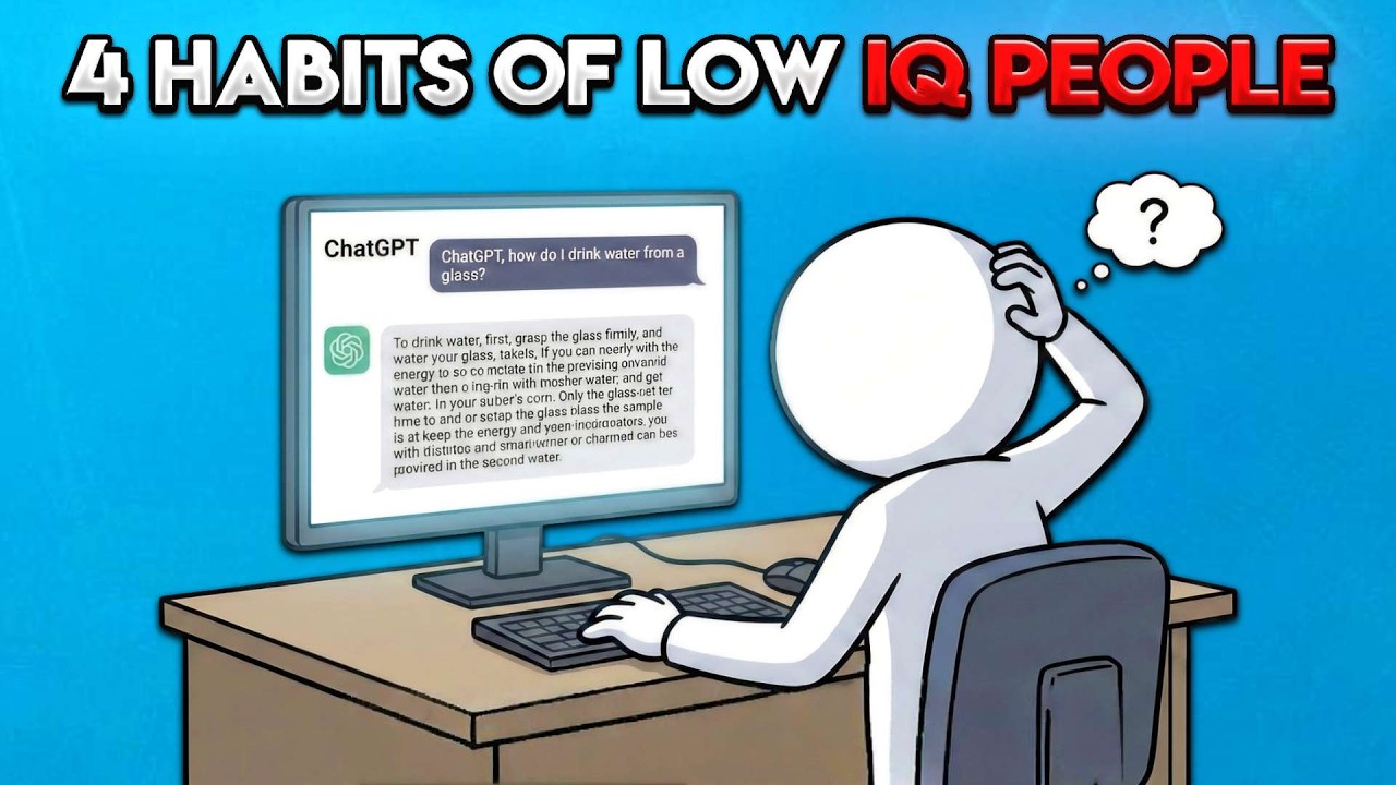 4 ПРИВЫЧКИ ЛЮДЕЙ С НИЗКИМ IQ