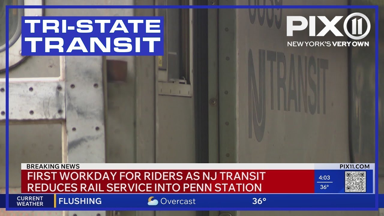 First workday with major NJ Transit train reductions