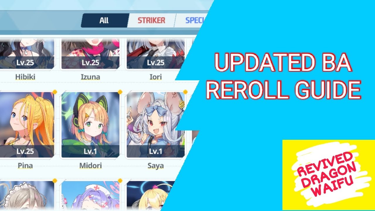 Updated Reroll Guide Blue Archive