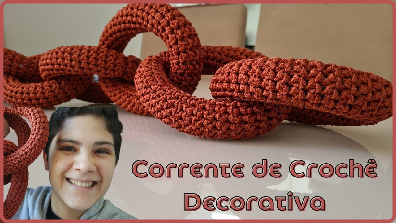 🧶Corrente de Crochê Decorativa 🧶|Aventuras da Amanda