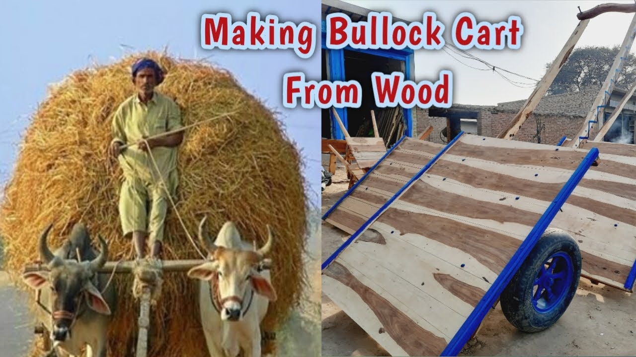 How To Make Cow Bullock Cart From Colour Wood | Woodworking project | Amazing Skills | Woodworking