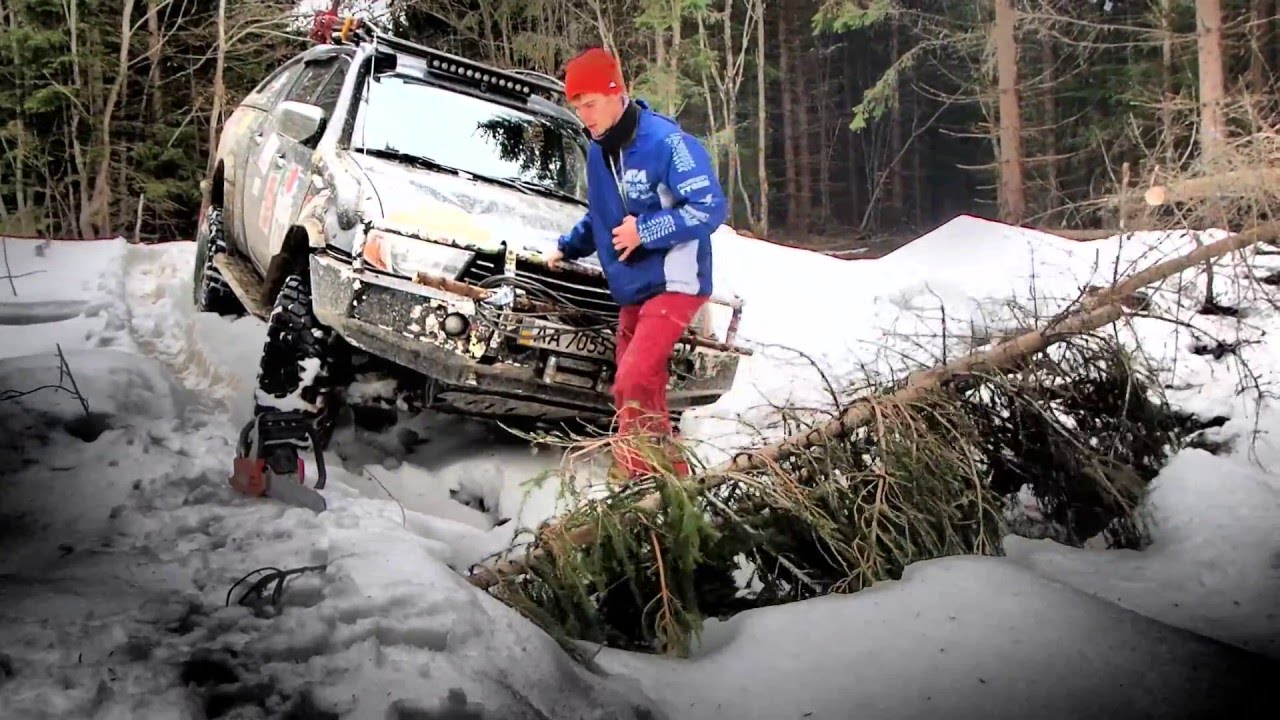 offroad Carpathians - Mitsubishi L200, Nissan NP300: подъем г. Долгая, день 2
