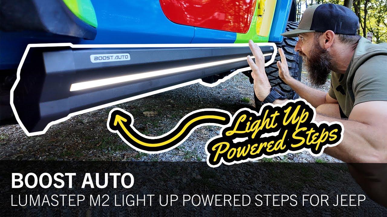 NEW Boost Auto Lumastep M2 Powersteps / Running Boards Install & Review | Jeep Wrangler JL 2018+