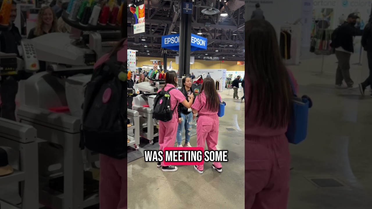 COME WITH ME TO THE FIRST DAY OF AN APPAREL DECORATING SHOW! IMPRESSIONS EXPO! #embroiderybusiness