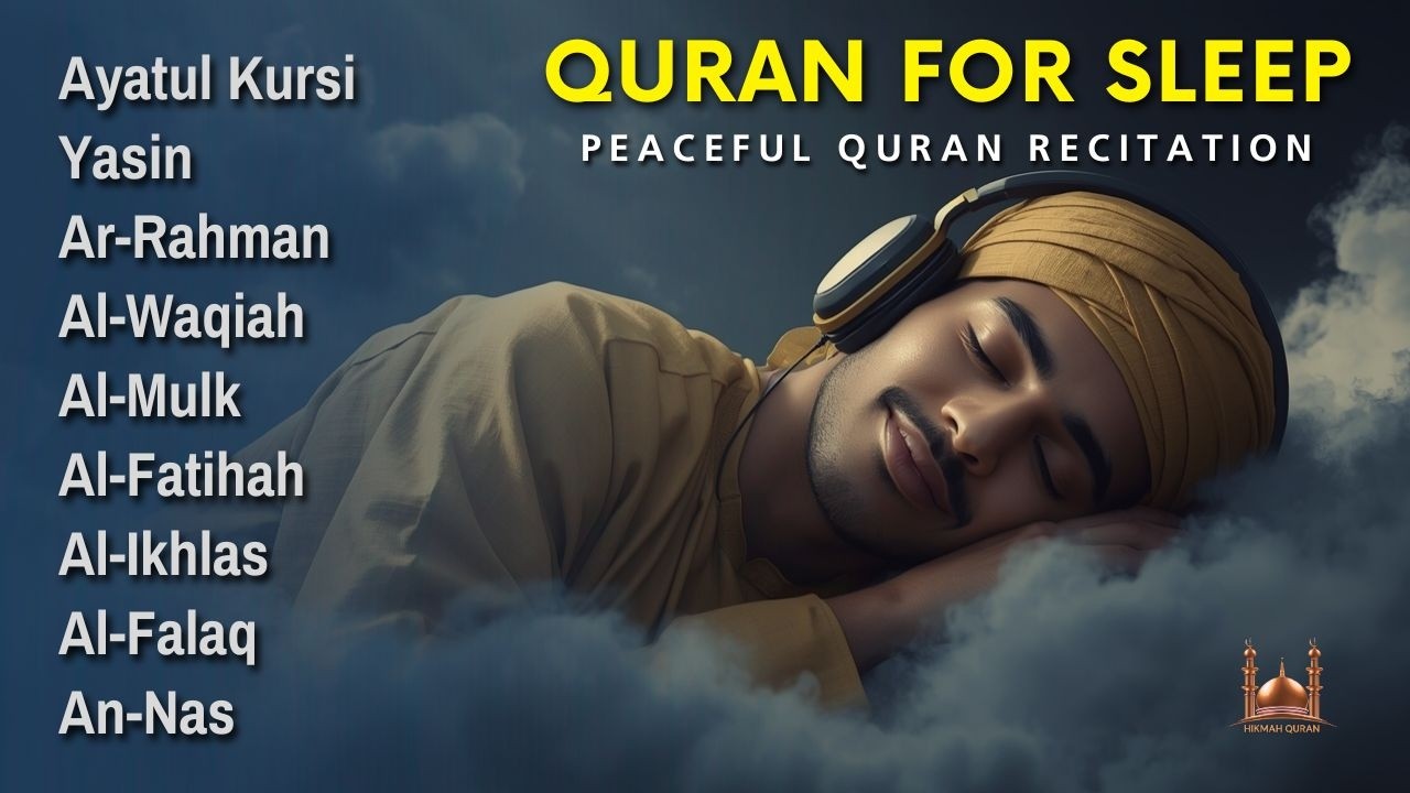 Relaxing Quran Recitation for deep sleep I Ayat al kursi ,Yasin,Arrahman,AlWaqiah,Almulk | Alaa Aqel
