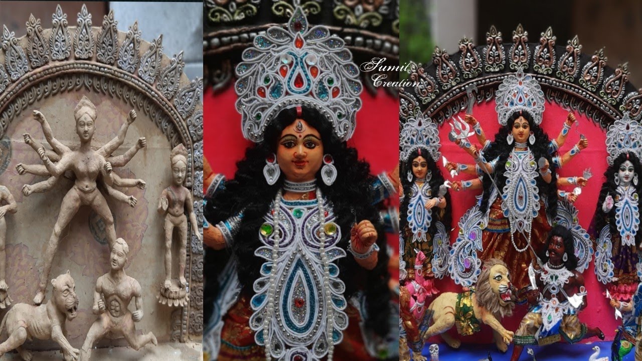 #SmallDurgaIdolMaking2020   Small Durga Idol Making At Home।।By Sumit Saha।।Durga  Idol Making  2020