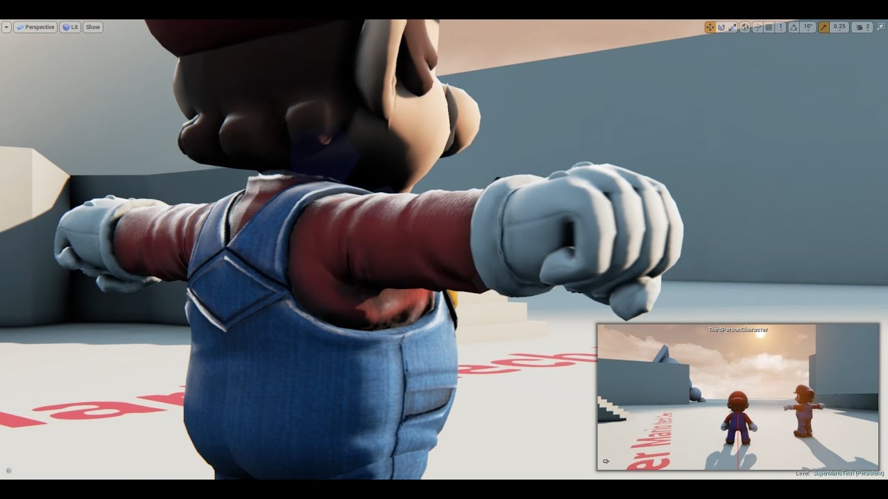 Unreal Engine 4 [4.7.6] Smash Bros 4 Wii U vs Super Mario galaxy Wii Model