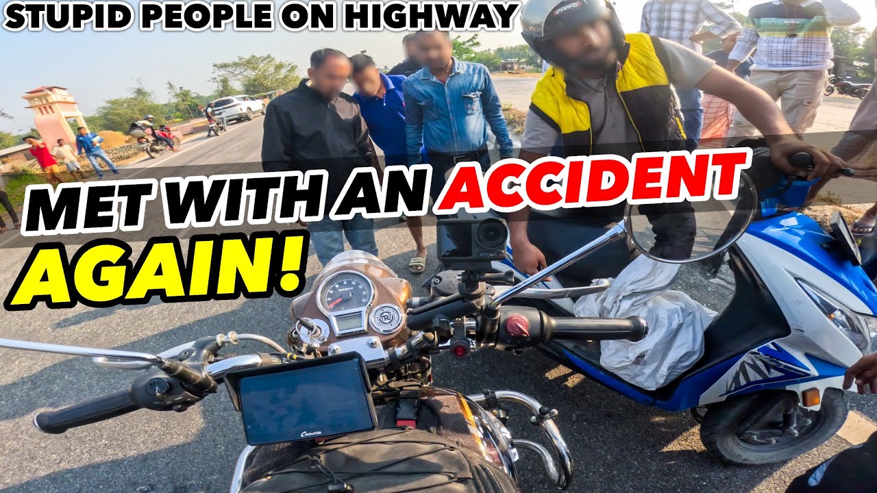 MET WITH ANOTHER ACCIDENT ON MY CLASSIC 350 | INDIAN HIGHWAYS ARE DANGEROUS