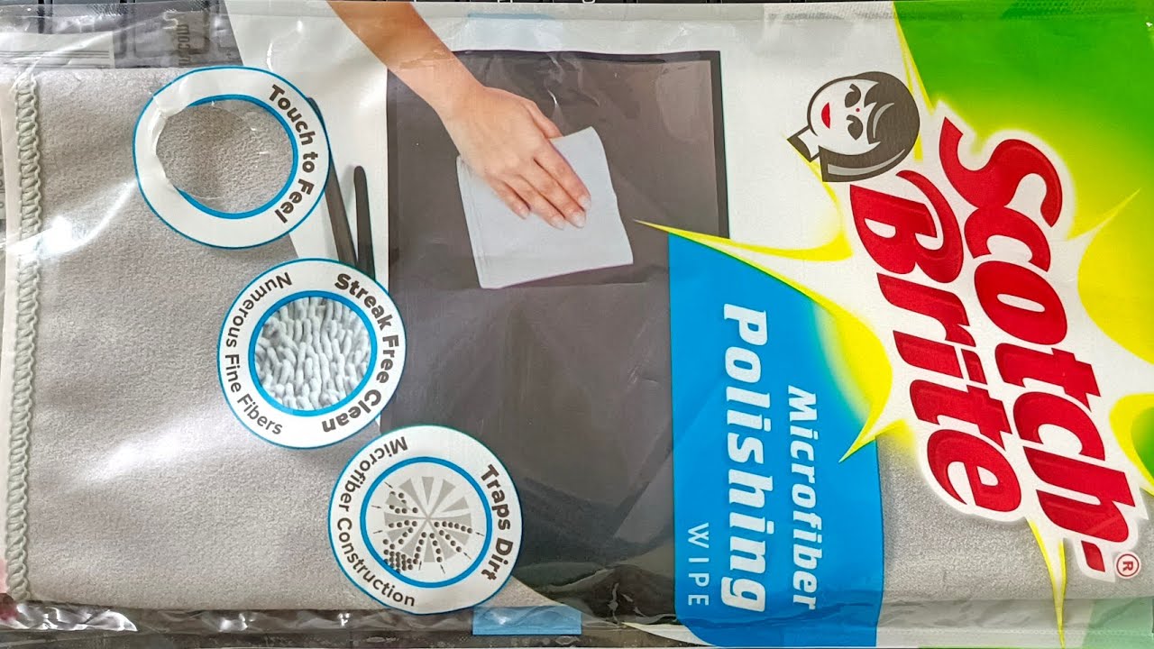 scotch brite microfiber polishing wipe  laptop cleaning cloth