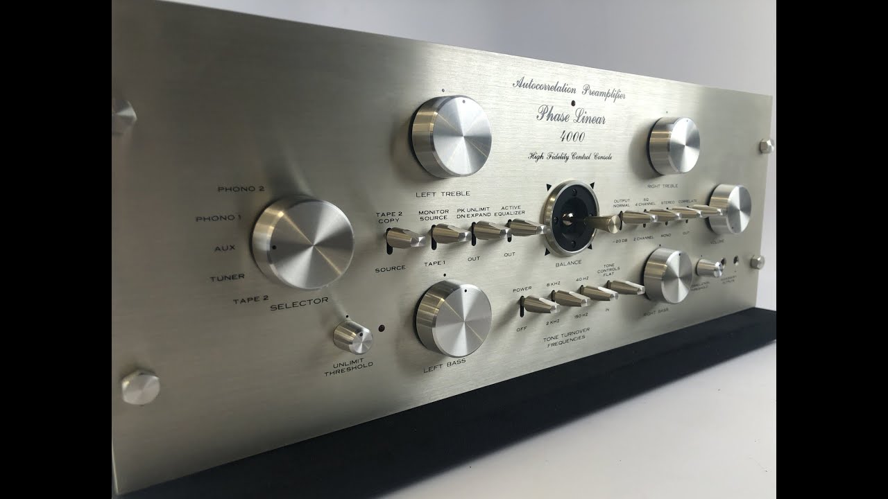 Vintage Preamps Part 2: Phase Linear 4000