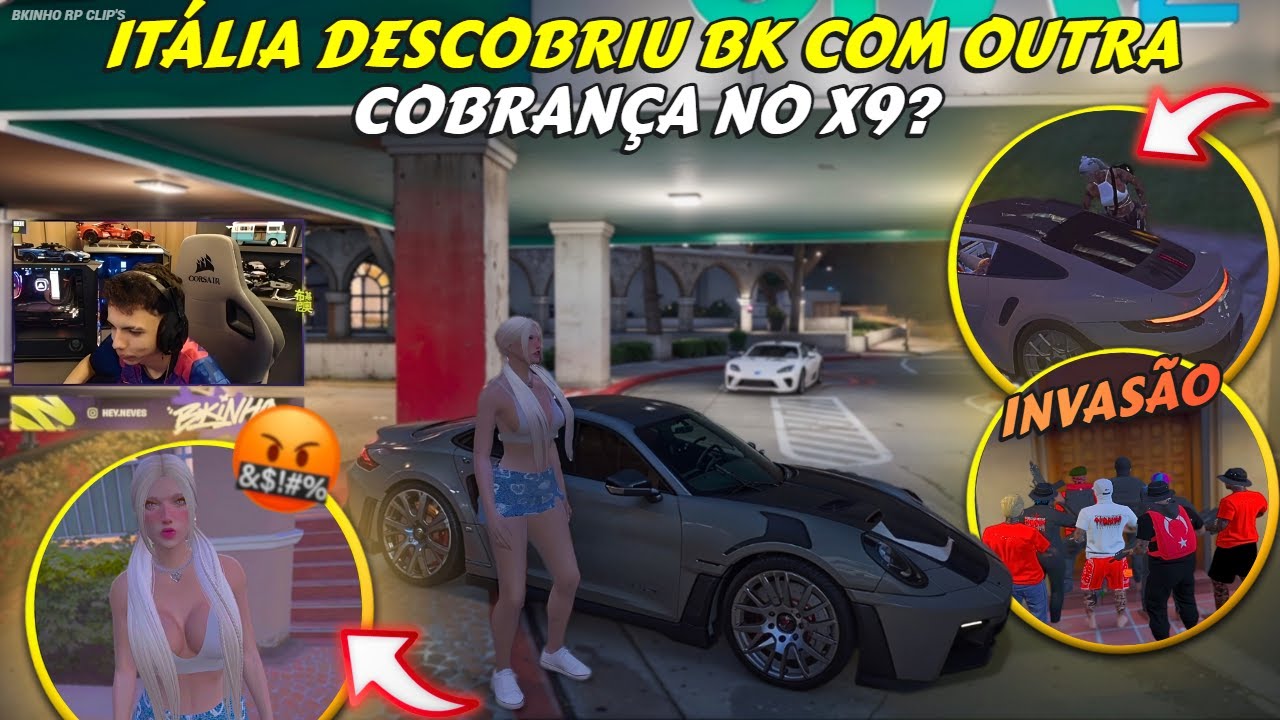 X9 VAZOU PRA ITÁLIA O BK COM OUTRA | INVASÃO NA MANSÃO | ITÁLIA FICOU BOLADA - BKINHO RP CLIP'S