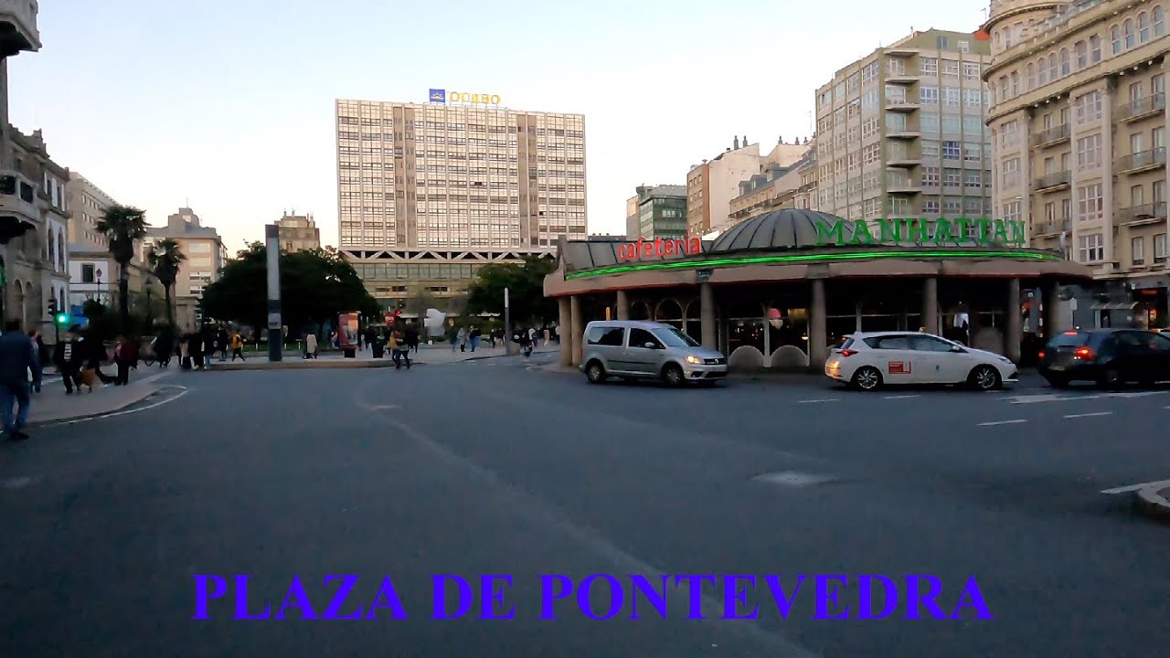 Juana de Vega, Plaza de Lugo y Plaza de Pontevedra, A Coruña.#VIDEOSJEVIBE