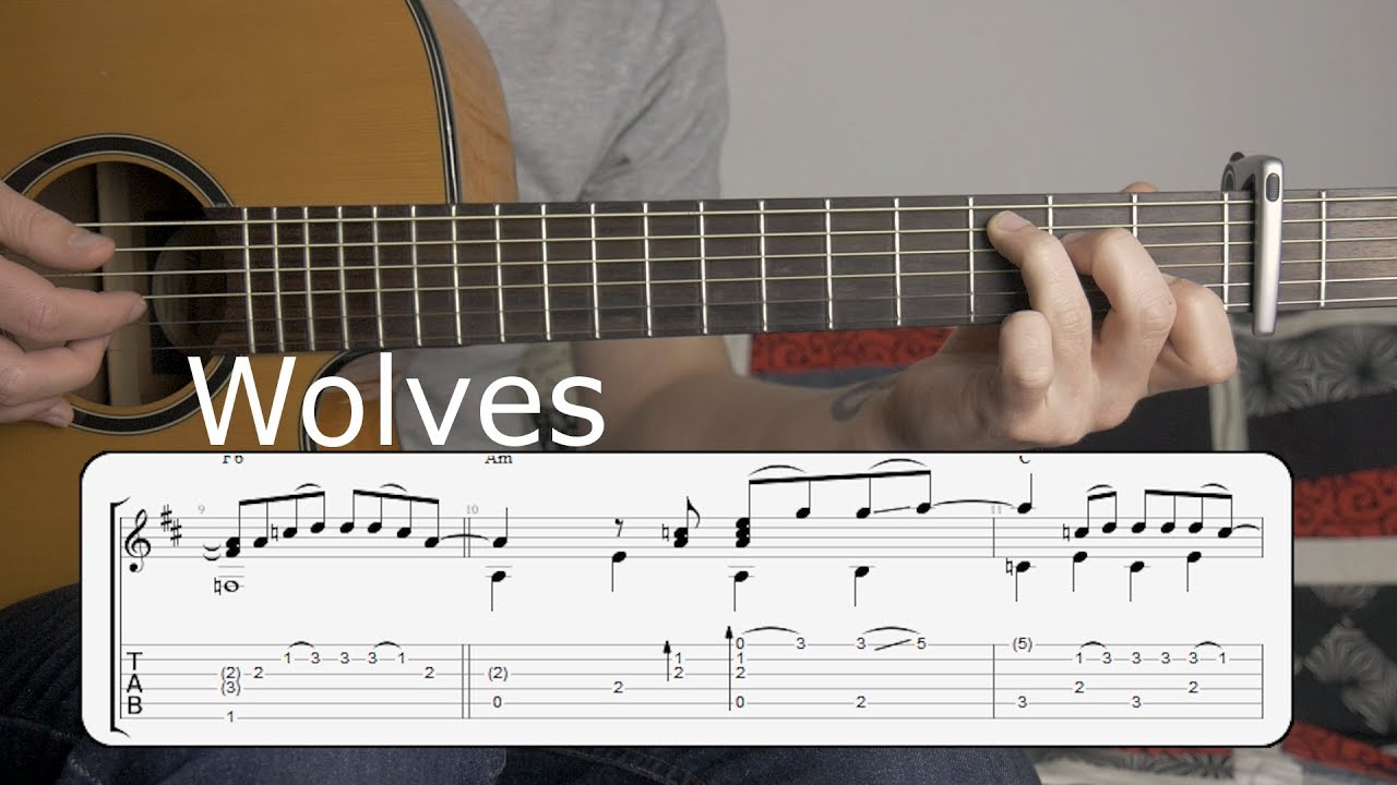 Learn to Play - Wolves (Selena Gomez & Marshmello) - Fingerstyle Guitar Tutorial