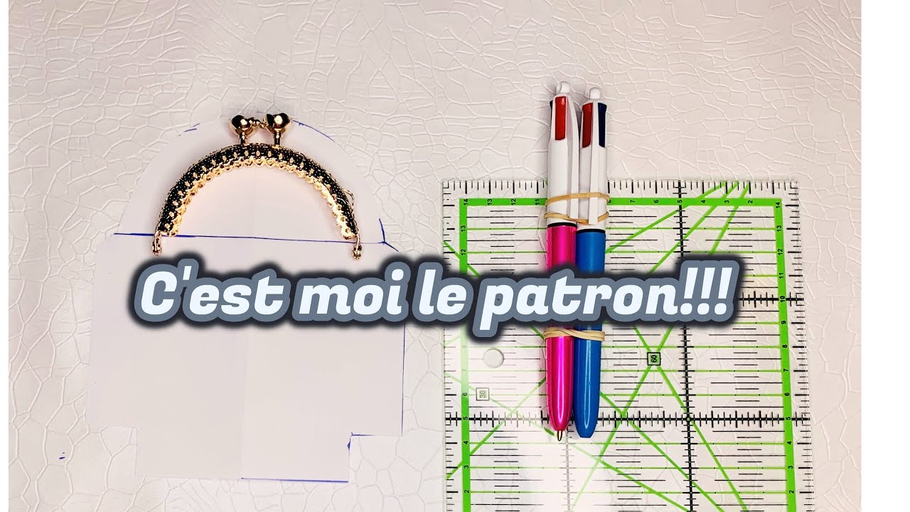 TUTO COUTURE DEBUTANT - Comment faire un patron pour le fermoir r&eacute;tro