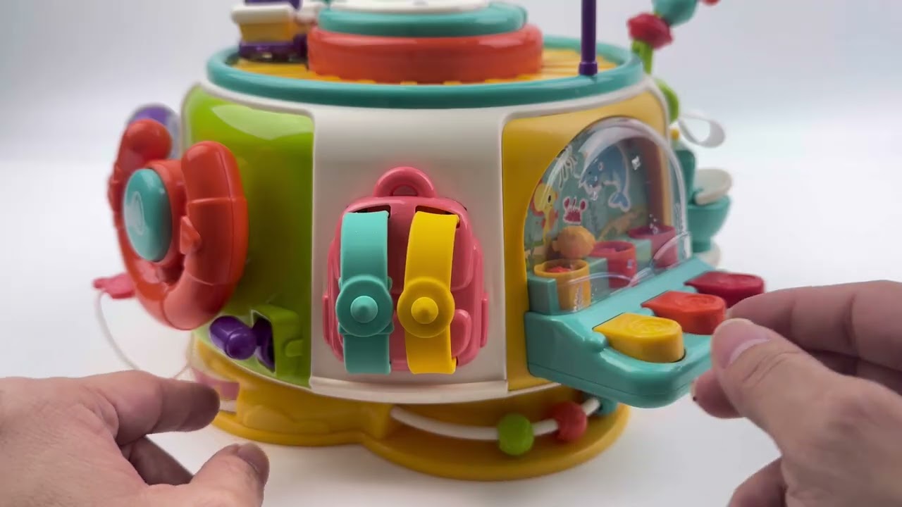 {toy asmr} Colorful Activity Cube Toy 🌈 | Satisfying Fidget ASMR Unboxing No Talking