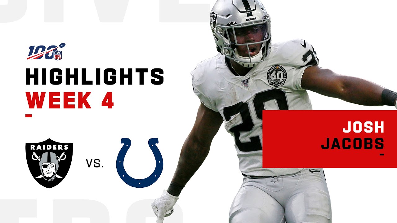 Josh Jacobs Highlights vs. Colts | NFL 2019