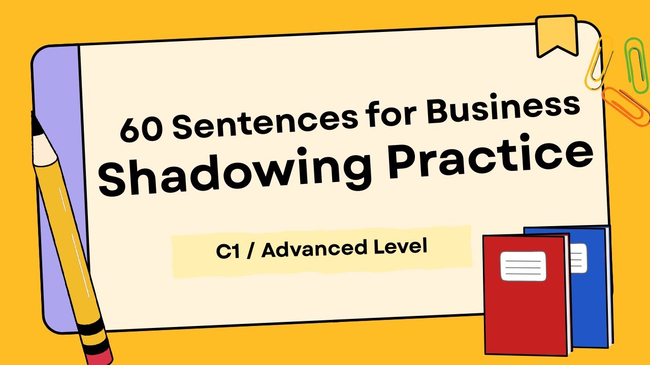 Shadowing Practice | C1 (Advanced) 60 Sentences & Phrases for Business English | American Accent