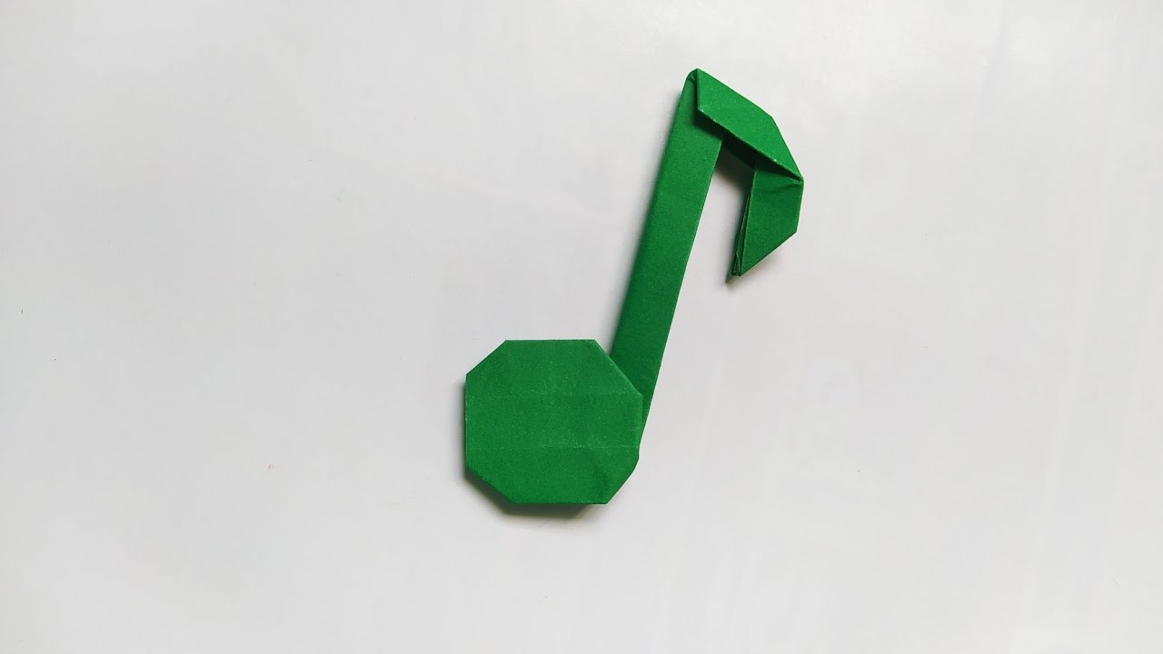 how to make a origami music note - Origami de Nota Musical