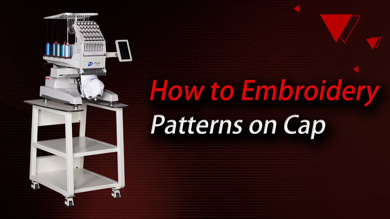 How to Embroider Cap Using Housrhold Embroidery Machine丨FUJA Embroidery Machine