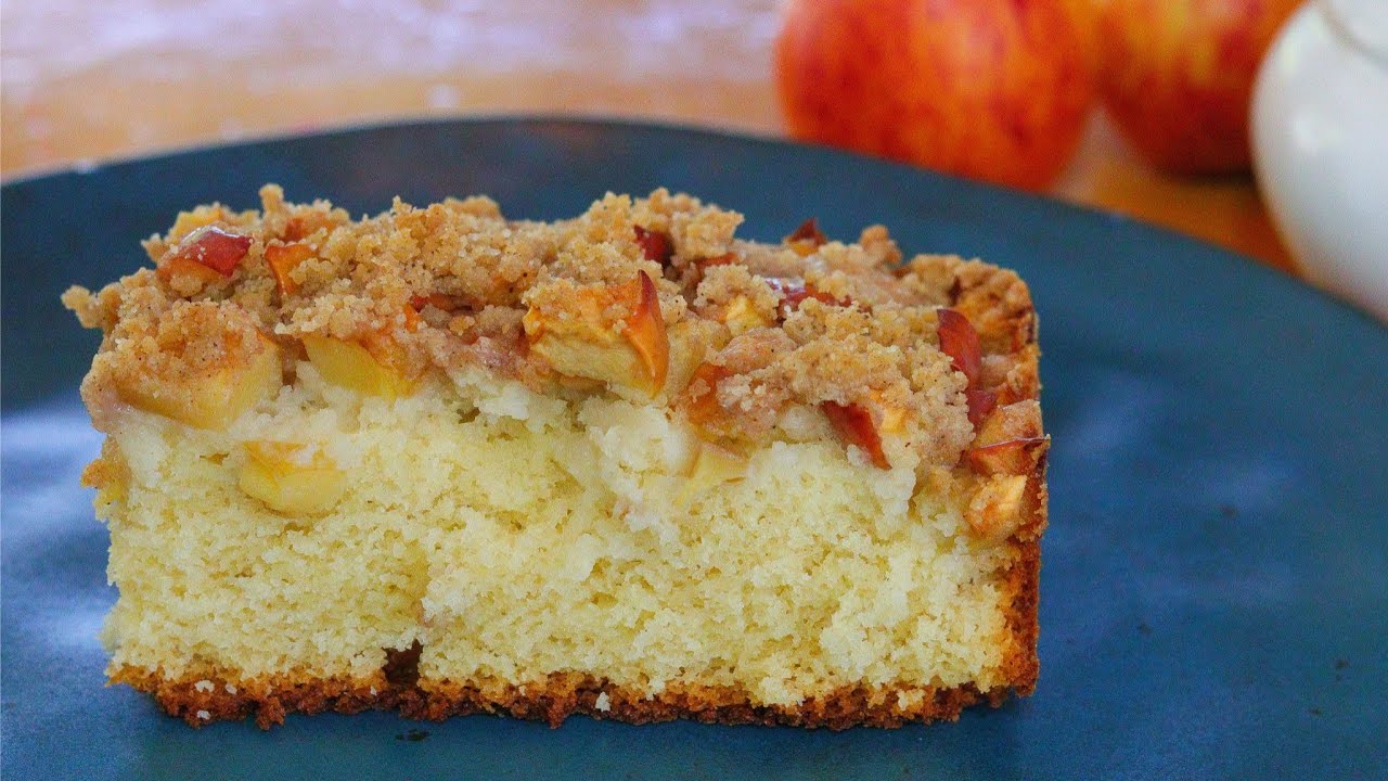 BOLO CUCA DE MAÇÃ FOFINHO E DELICIOSO PARA SEU LANCHE