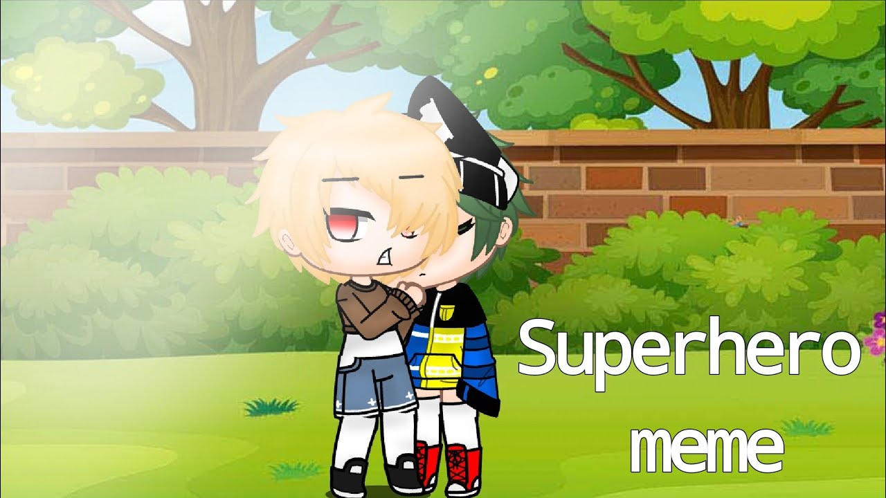 Superhero meme|ft:Villian Bakugo &times; Dead Deku AU|Original?|Gacha club