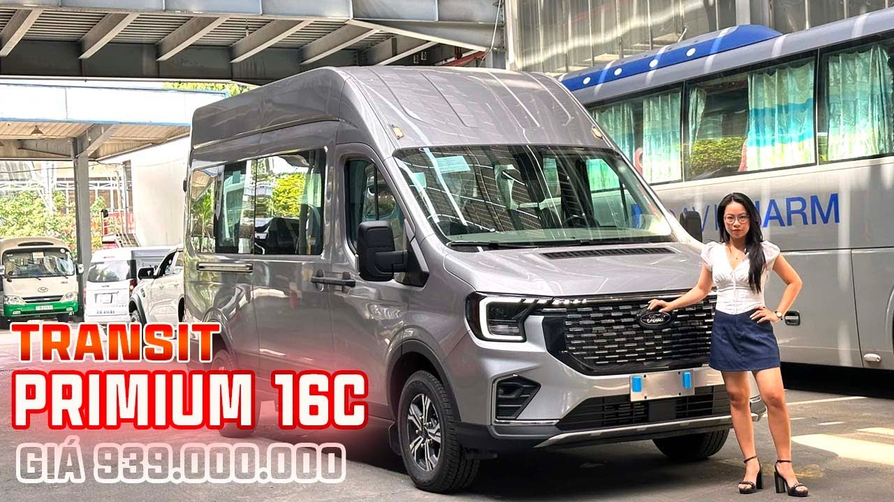 Ford Transit 16 chỗ 2025 bản TRẦN CAO gi&aacute; 939 triệu | G&aacute;i M&ecirc; Xe