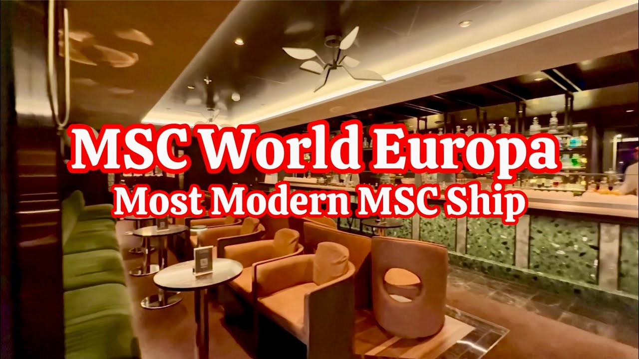 MSC World Europa 🚢 Panorama Lounge+ Elegant Bar Experience🥂🪄
