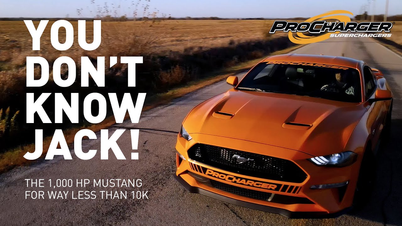 НАГНЕТАЕМЫЙ 1000-Л.С. MUSTANG С (2) МОДИФИКАЦИЯМИ?!?!?!