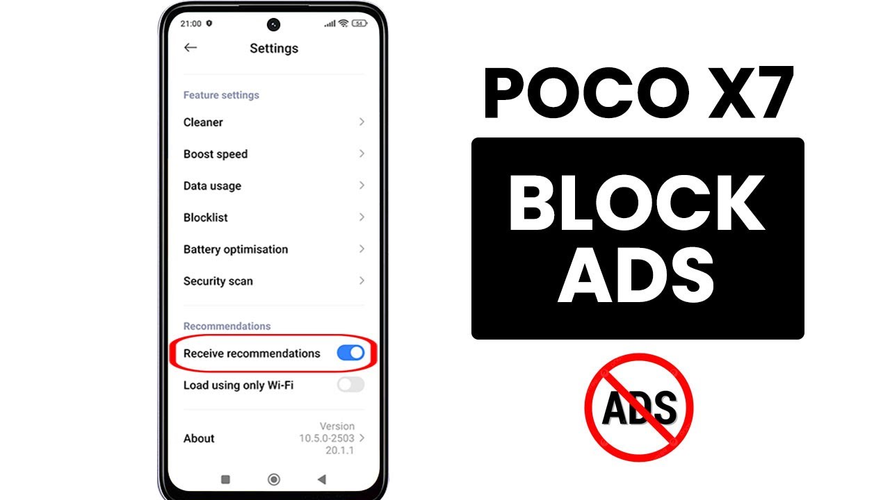 How to Disable Ads in Poco X7 - Remove Ads
