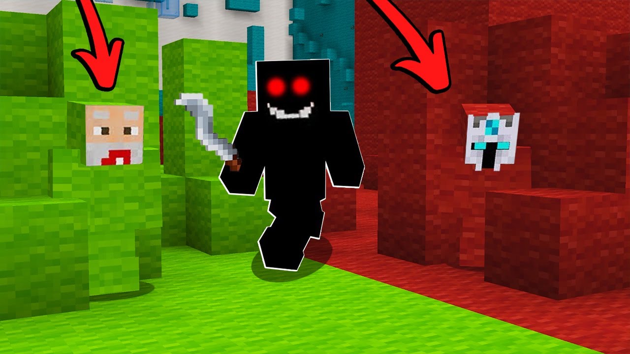 KITA MAIN SEMBUNYI SEMBUNYIAN MENYAMAR 1 WARNA, PALING SUSAH DI TEMUKAN DI MINECRAFT!!!