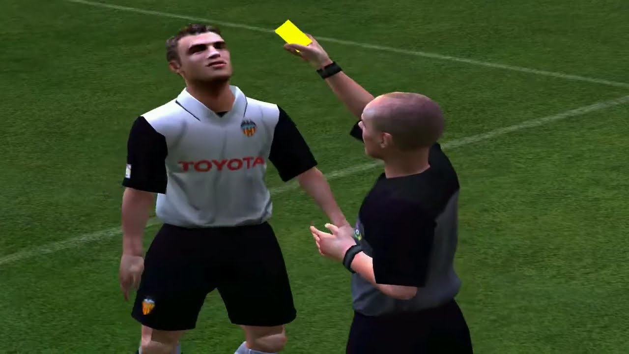 PC Retro FIFA 2004 Atlético de Madrid x Valencia gameplay