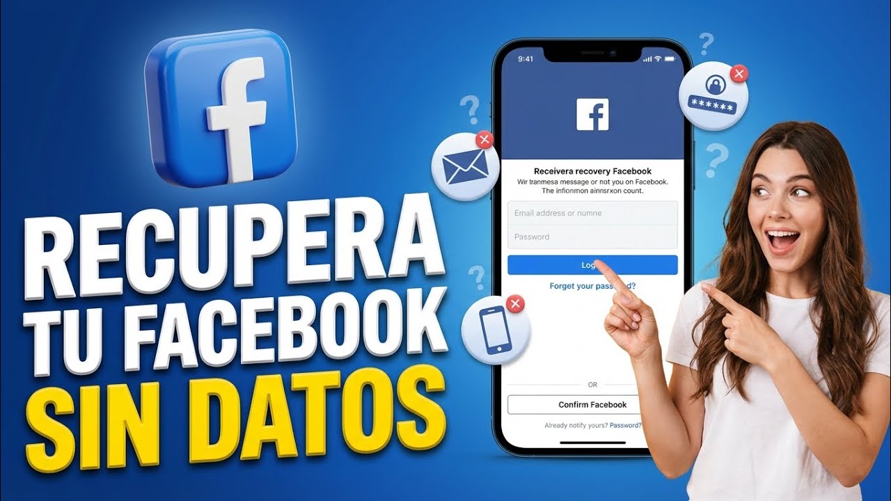 Como RECUPERAR CUENTA de FACEBOOK | Sin Correo Sin Contrase&ntilde;a | 2026 ✅