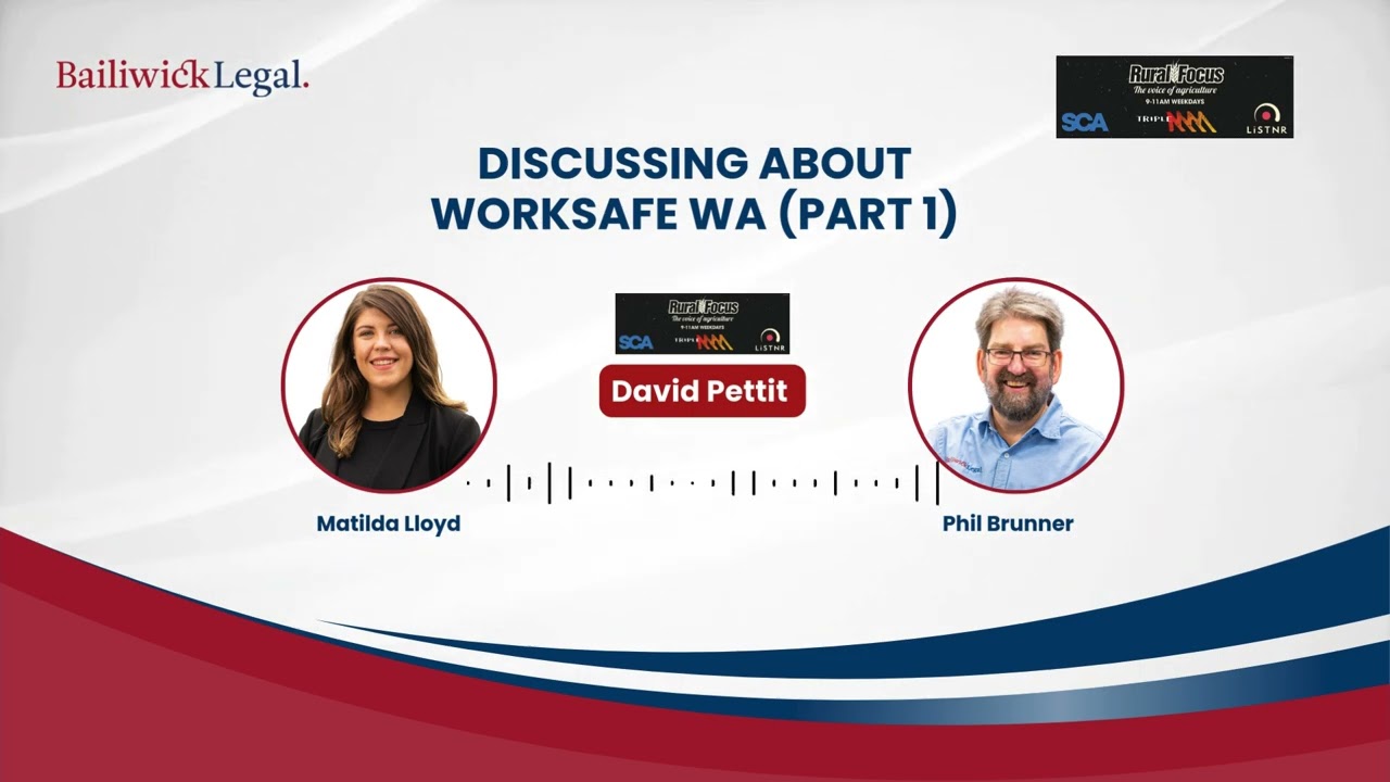 Discussing about Worksafe WA (part 1)