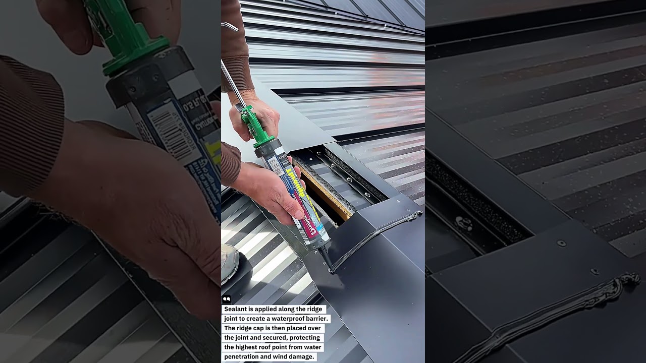 How to Install Metal Roof Ridge Cap Properly | Leak-Proof Finishing