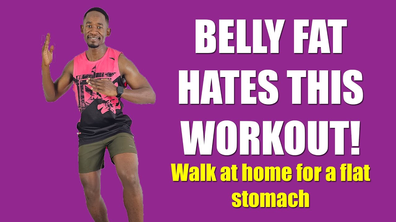 BELLY FAT HATES THIS WORKOUT! 30-Minute Walk at Home Workout for A Flat Stomach