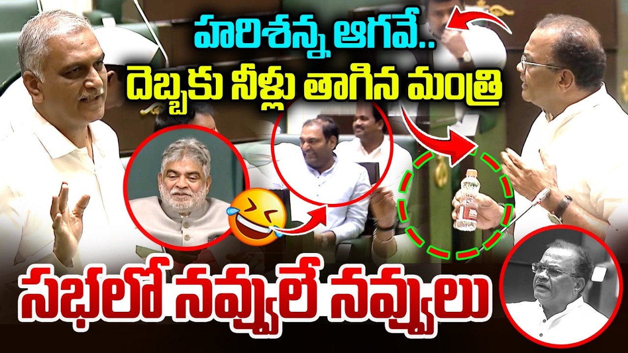 Harish Rao Mass Ragging 🤣😂| Minister Venkat Reddy | Telangana Assembly | Congres Govt | MT