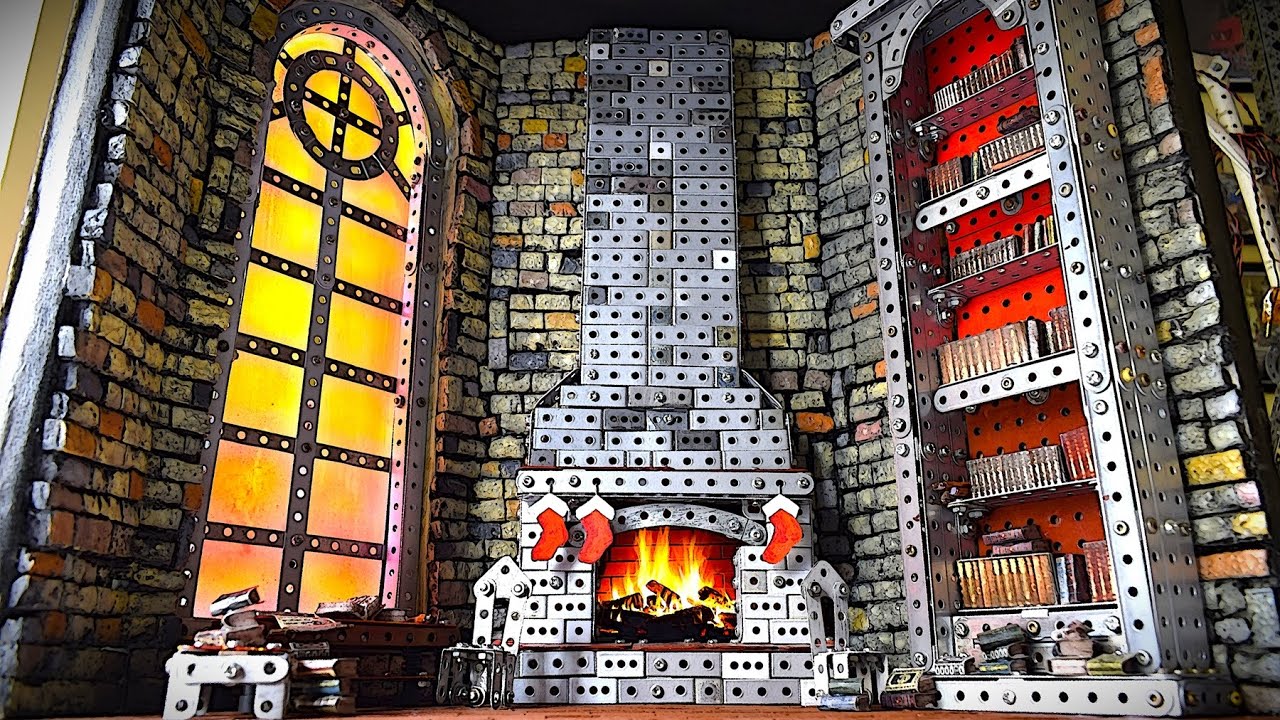 Gothic Fantasy Library Diorama | Zephyr Mechanix Meccano-Style Build | Mechanix Miniature World