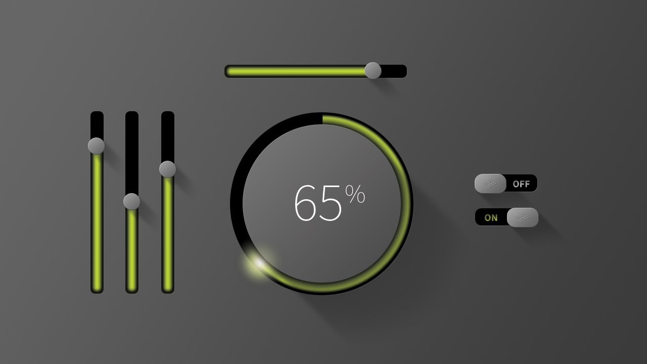Mobile GUI Element Design in Adobe Photoshop CC (Part 2)