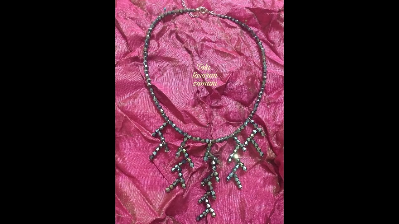 Çivileme tekniği ile kolye yapımı (piramit kristal ile)