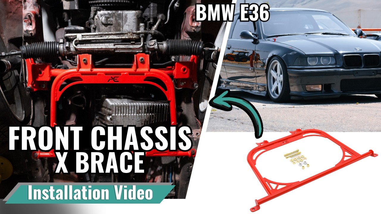 Apex Engineered - BMW E36 Front X Brace / Cross Brace - INSTALL