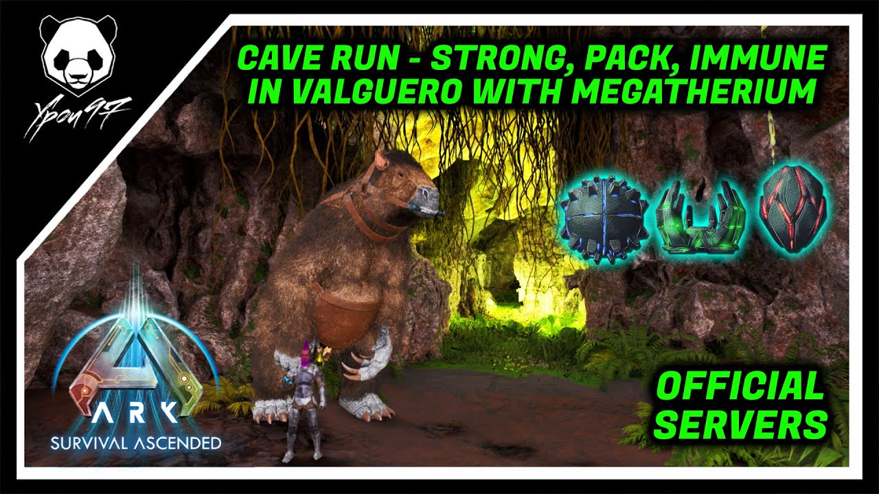 VALGUERO Cave Run — Артефакт Силы, Стаи и Иммунитета | ARK: Survival Ascended
